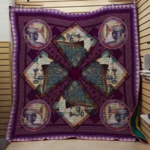 Purple Sewing Quilt Blanket  Quilt
